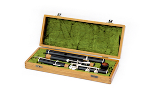 Wooden Flute Case open